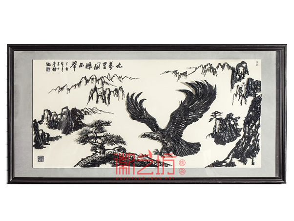 九萬(wàn)里風(fēng)鵬正舉精品裝飾掛畫(huà)蕪湖鐵畫(huà)